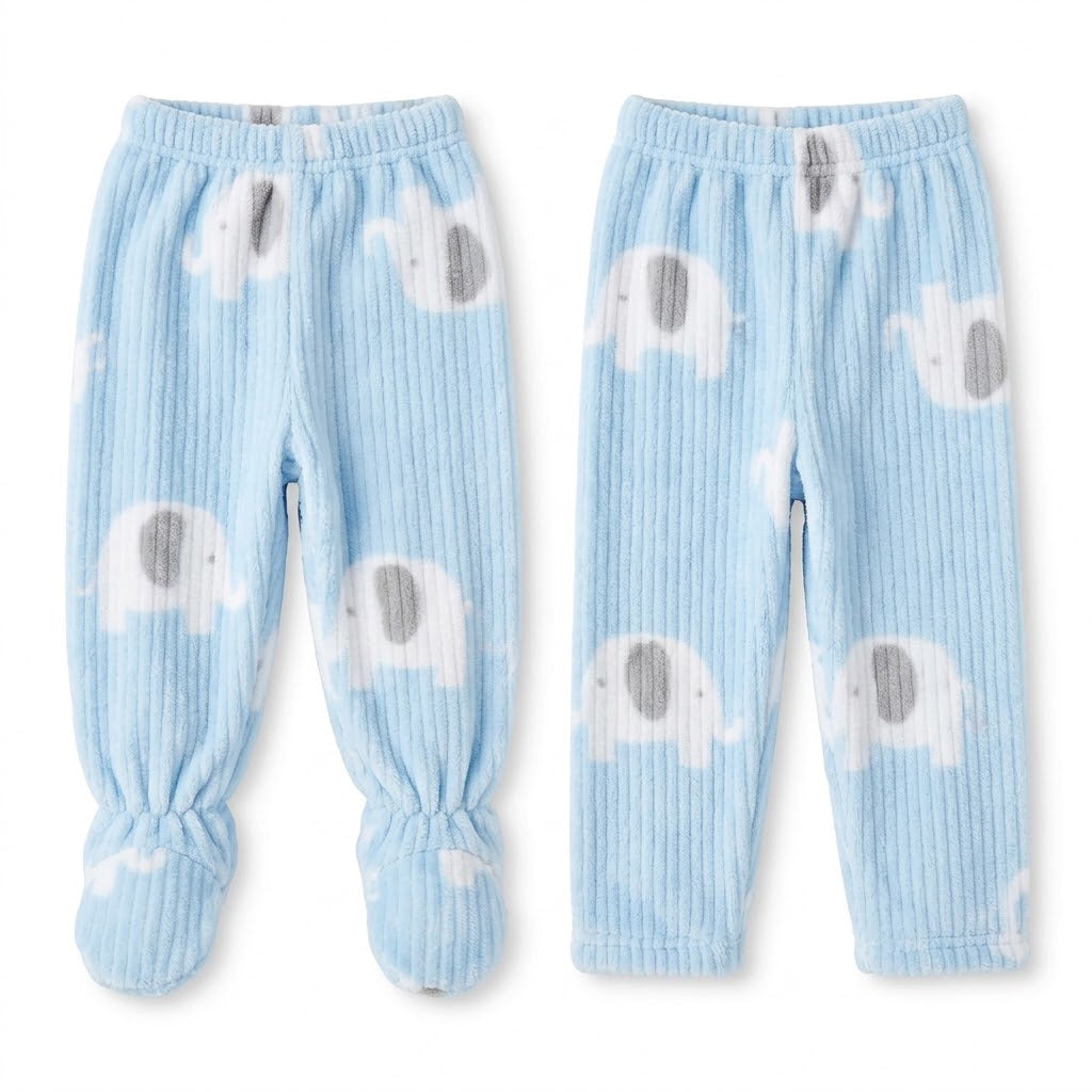Blue Elephant 5-Piece Newborn Velour Set