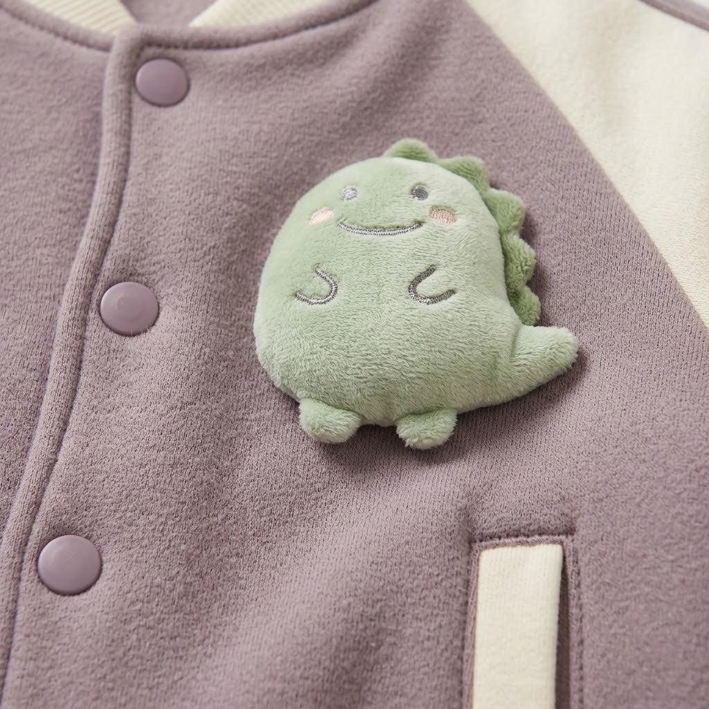 Happy Dinosaur Varsity Jacket Set