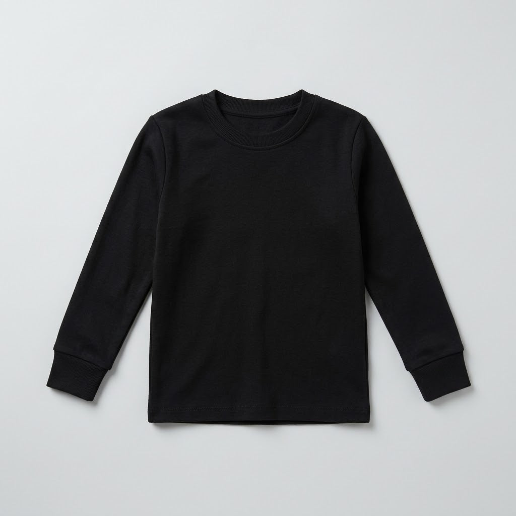 Black Long-Sleeve Thermal Tee – Pack of 2