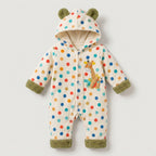 Polka Dot Giraffe Hooded Pramsuit