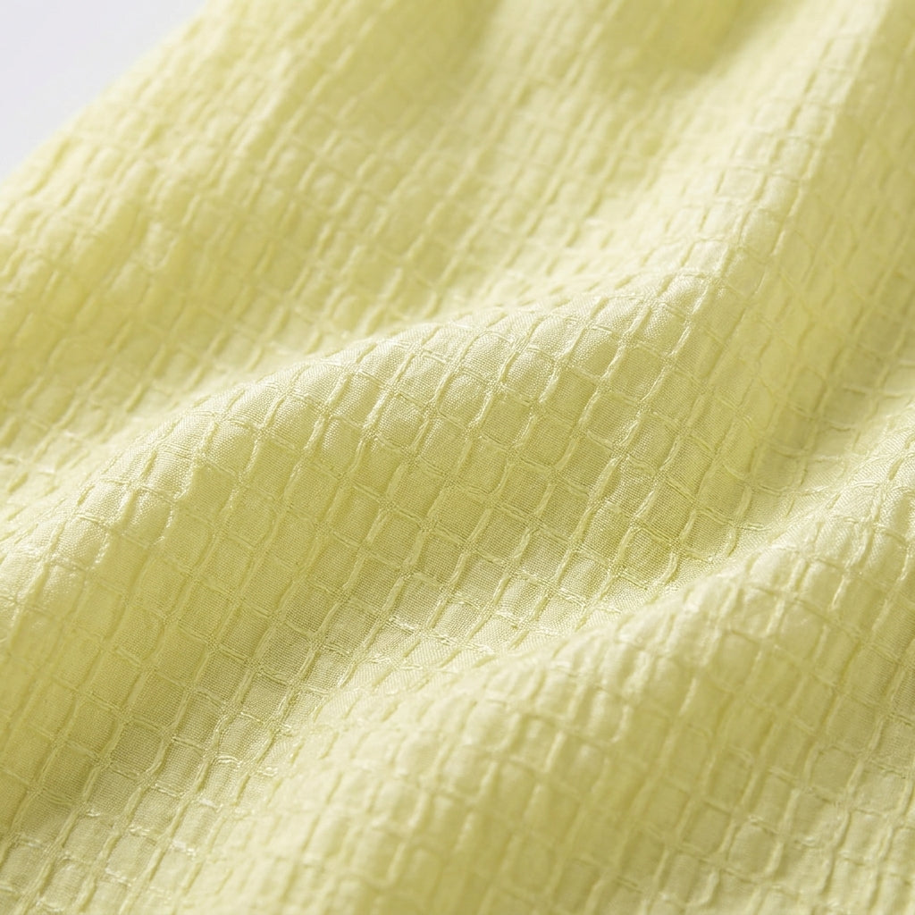 Sunshine Puff-Sleeve Tie-Back Dress