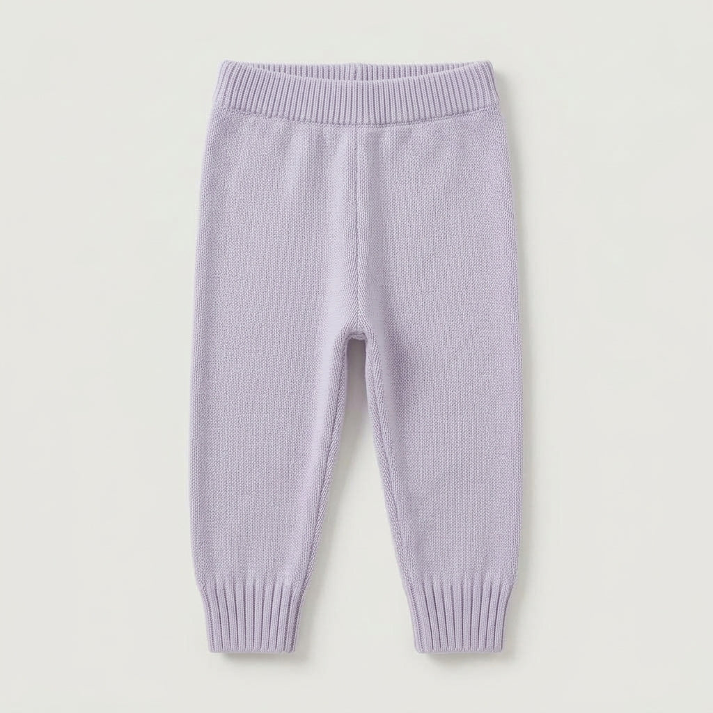Teddy Patch Cable Knit Sweater Set