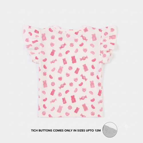 Candy Rib-Knit Tee – Off-White