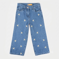 Everyday Denim-Look Pants – Mid Blue