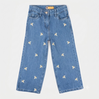 Everyday Denim-Look Pants – Mid Blue