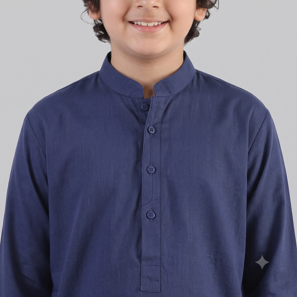 Everyday Kurta – Navy Blue