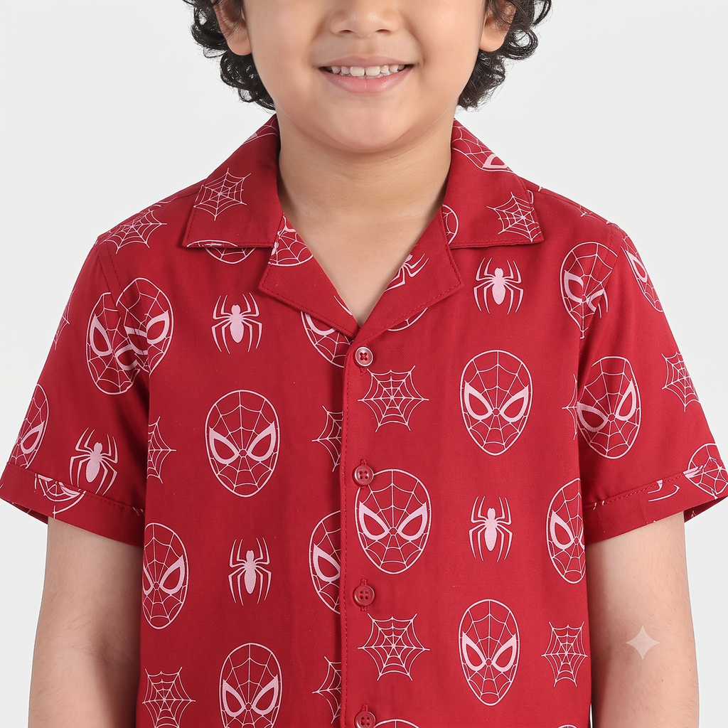 Spiderman Nightwear Set – Red