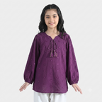 Whimsy Crinkle Top –  Purple