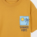 Summer Vibes PK Tee – Mustard