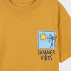 Summer Vibes PK Tee – Mustard