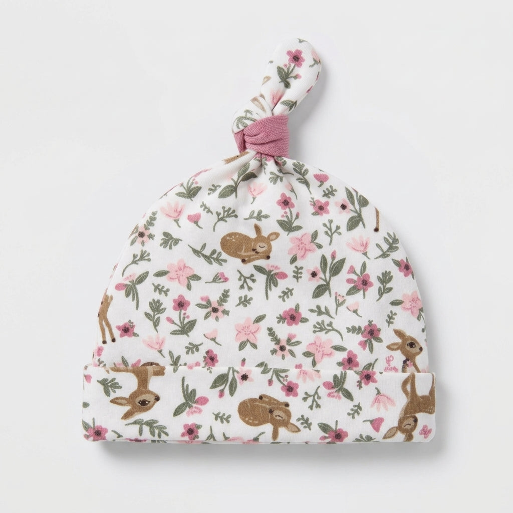 Fawn & Floral 3-Pack Knot Caps