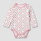 Strawberry Patch Pack of 3 Long Sleeve Bodysuits