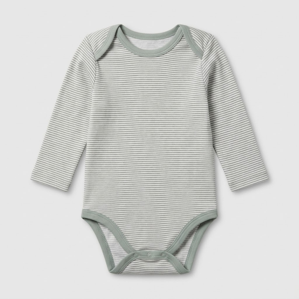 Sleepy Teddy Pack of 3 Long Sleeve Bodysuits