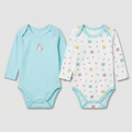 Unicorn & Friends Pack of 2 Long Sleeve Bodysuits