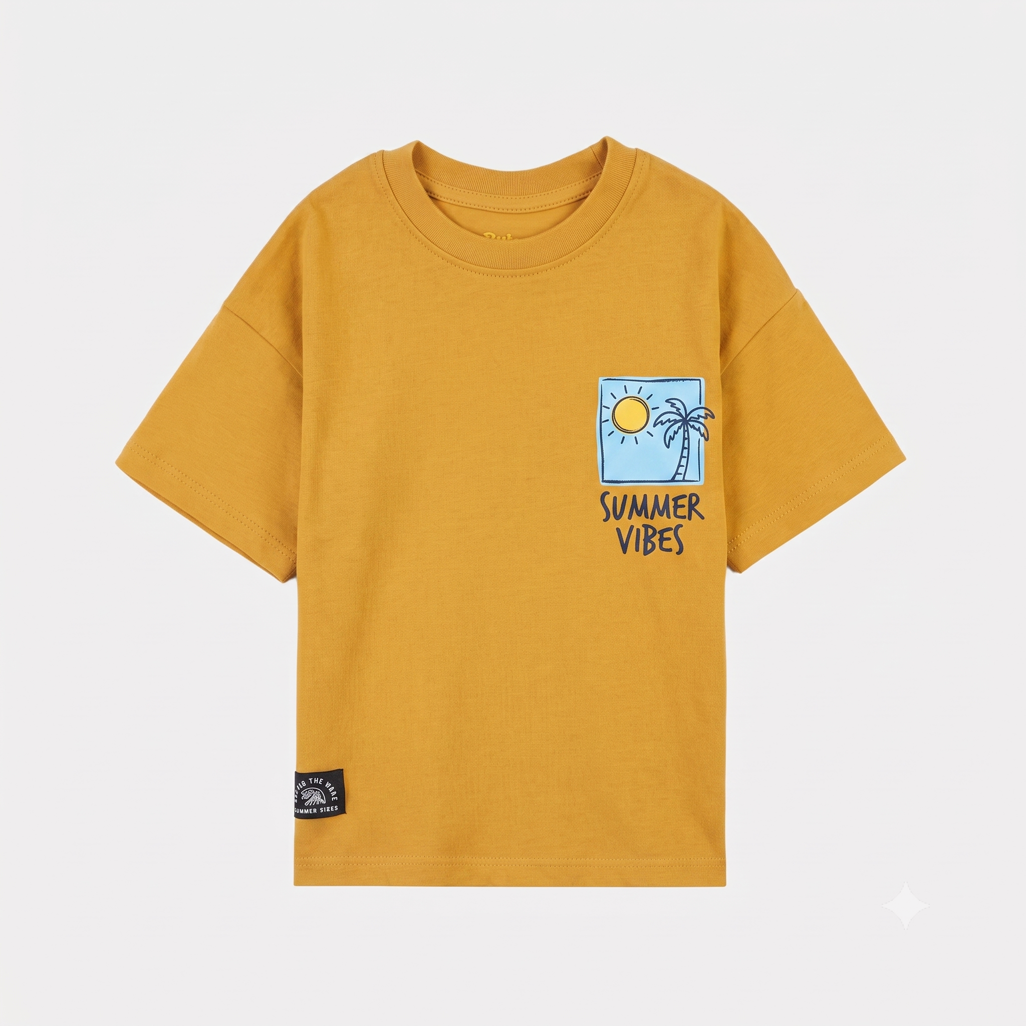 Summer Vibes PK Tee – Mustard