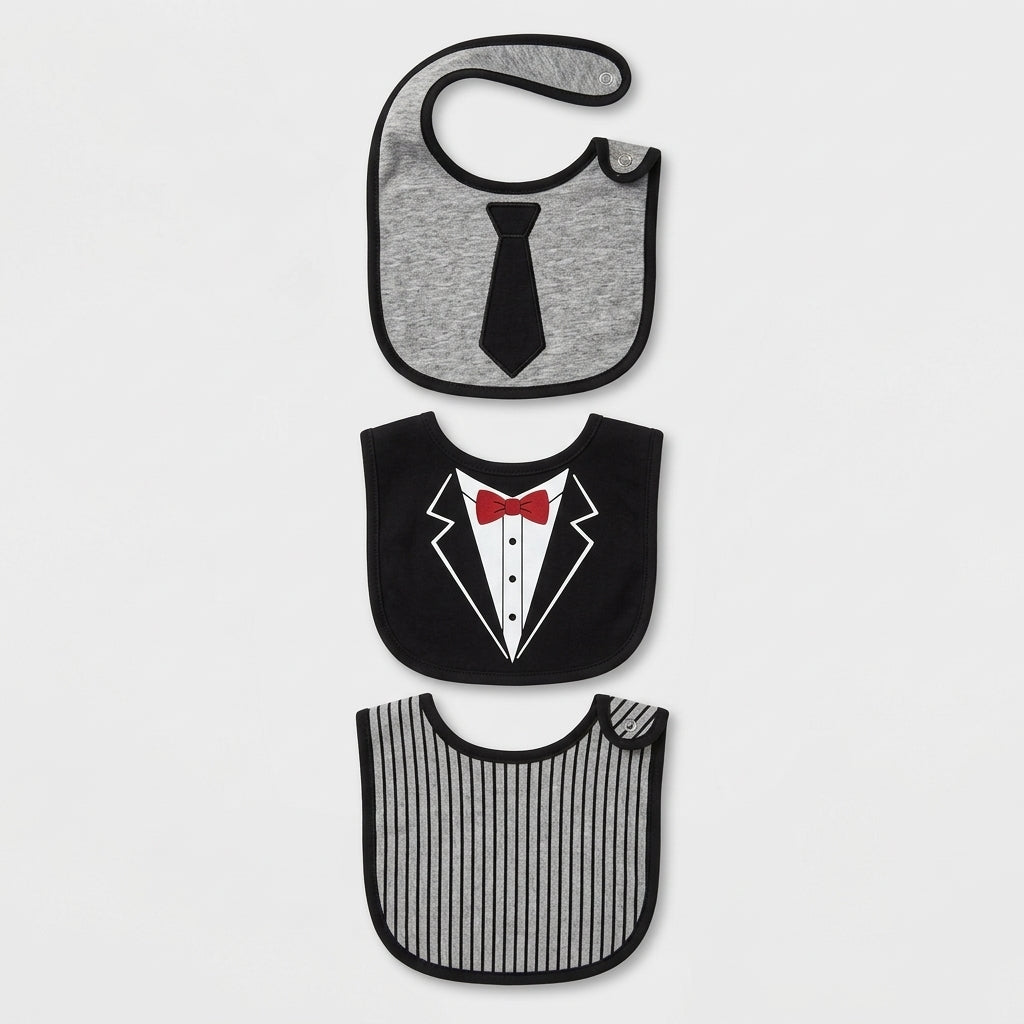 Little Gentleman 3-Pack Bib Set