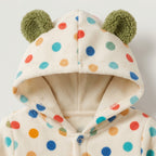 Polka Dot Giraffe Hooded Pramsuit