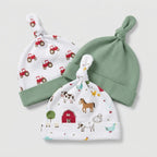 Farm Friends 3-Pack Knot Caps