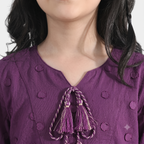 Whimsy Crinkle Top –  Purple