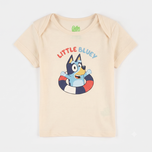 Bluey Romper & Tee Set – Off-White & Navy