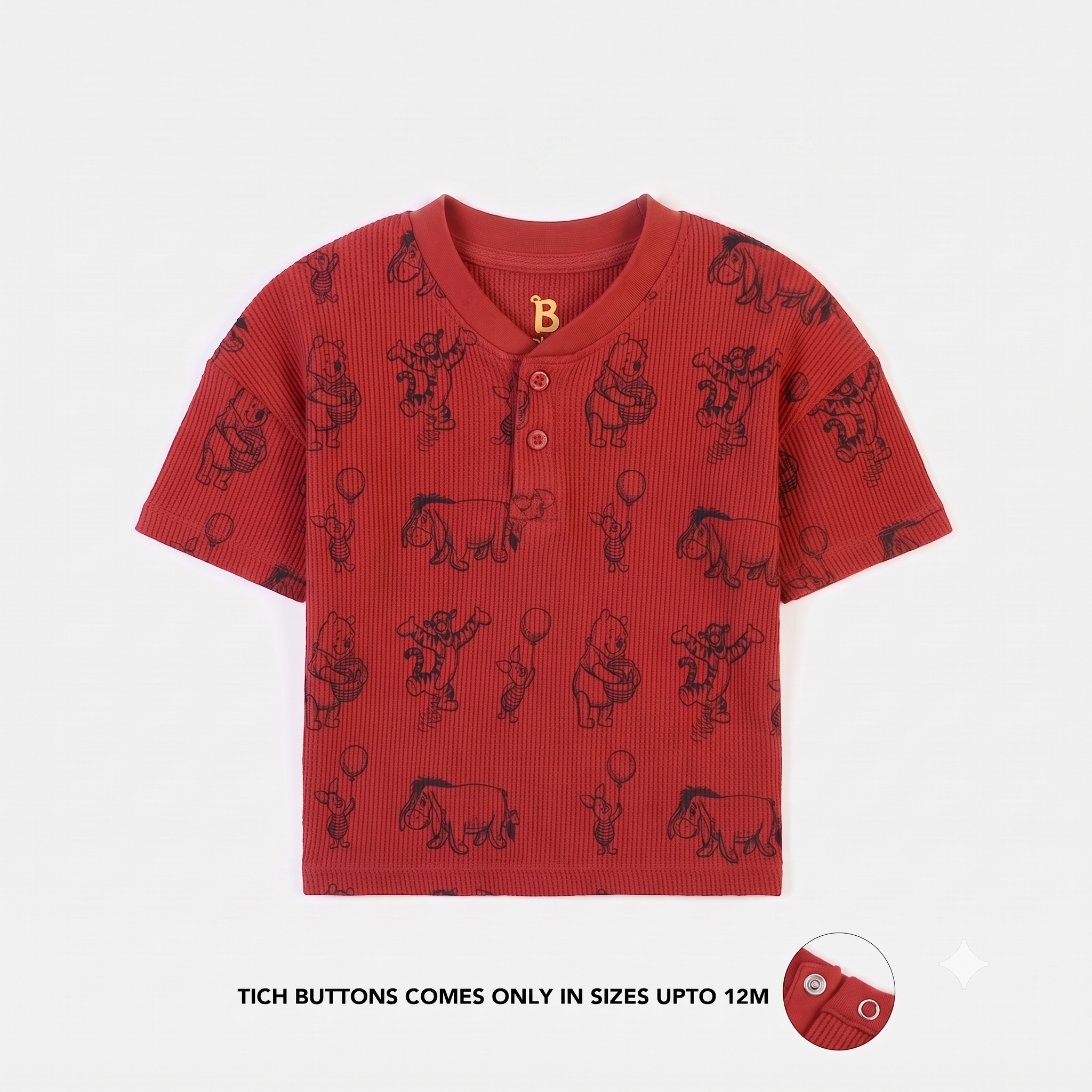 Winnie the Pooh Tee – Red