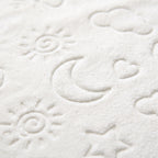 Super Soft Embossed Baby Blanket – White (Medium)