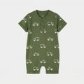Little Truck Romper – Army Green