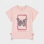 Butterfly Rib Tee – Blush Pink