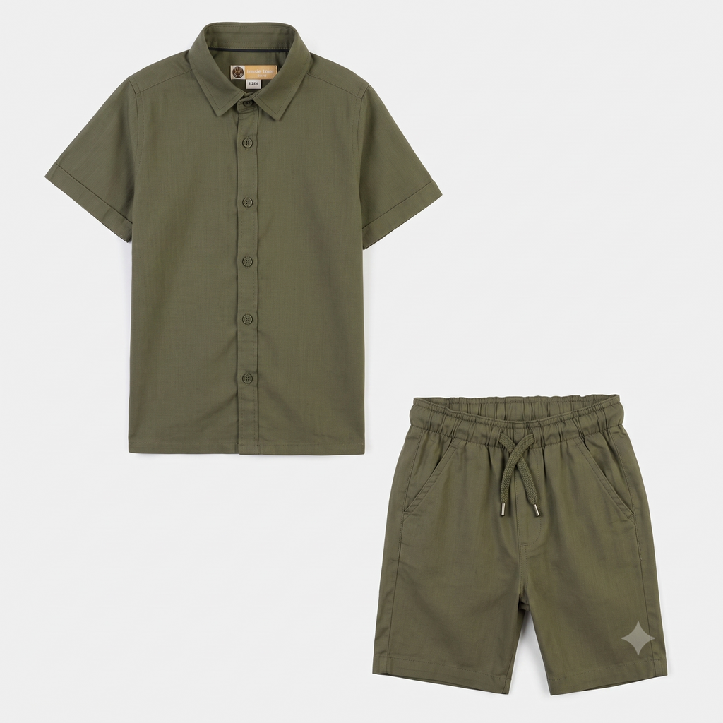 Weekend Wanderer Woven Suit – Army Green