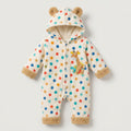Polka Dot Giraffe Hooded Pramsuit