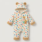 Polka Dot Giraffe Hooded Pramsuit