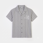 Choose Your Vibe Stripe Shirt – Grey