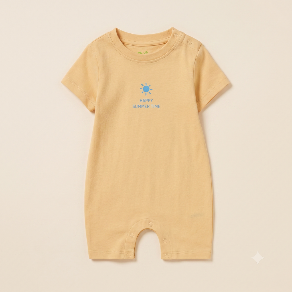 Sunny Days Jerry Romper – Sky Blue & Yellow