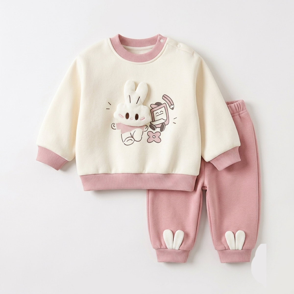 Bunny Buddy Fleece Sweatshirt Set