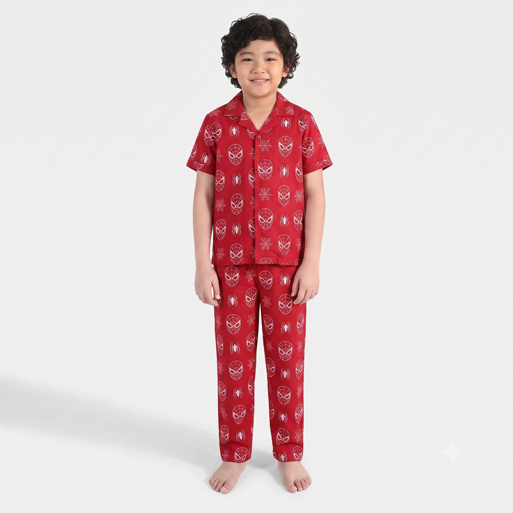 Spiderman Nightwear Set – Red