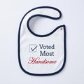 Voted Most Handsome 2-Pack Bib Set