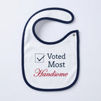Voted Most Handsome 2-Pack Bib Set