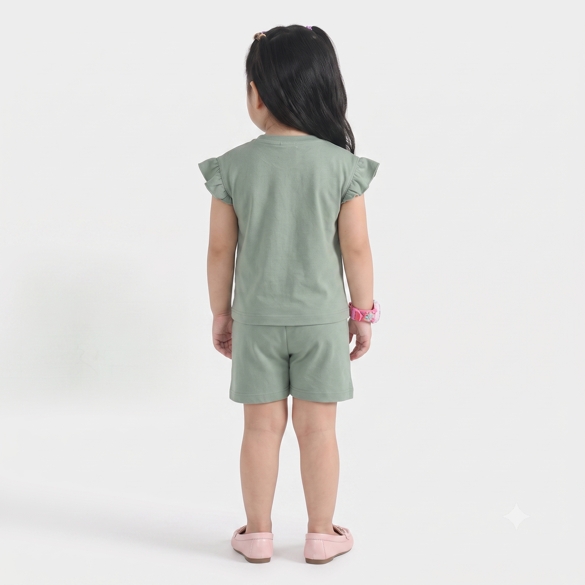 Beach Time Interlock Suit – Green