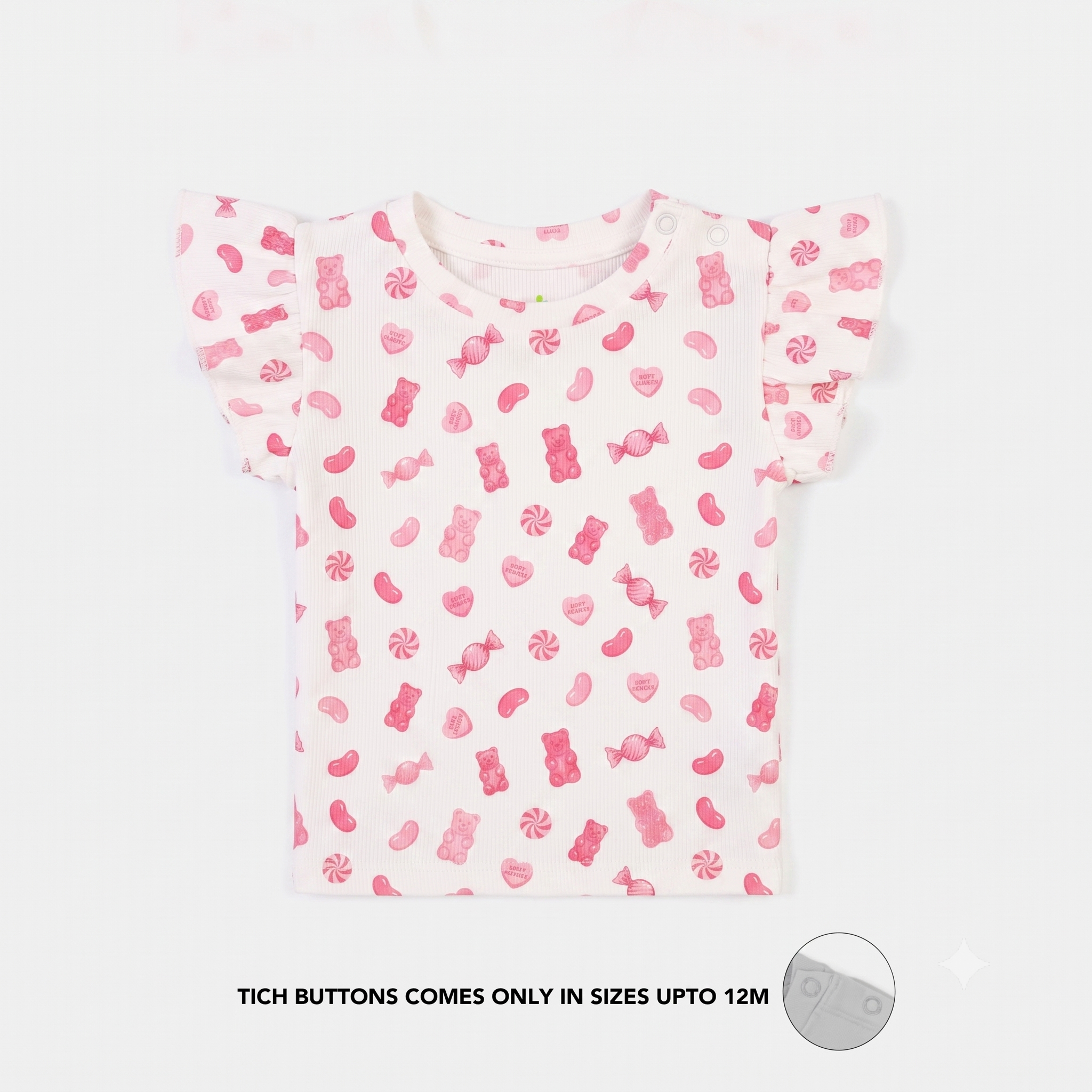 Candy Rib-Knit Tee – Off-White