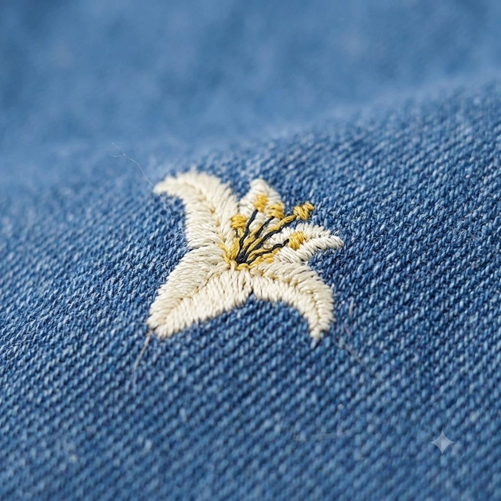 Everyday Denim-Look Pants – Mid Blue