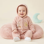 Piano Bear Fleece Hooded Pramsuit