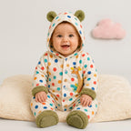 Polka Dot Giraffe Hooded Pramsuit