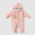 Piano Bear Fleece Hooded Pramsuit