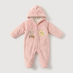 Piano Bear Fleece Hooded Pramsuit