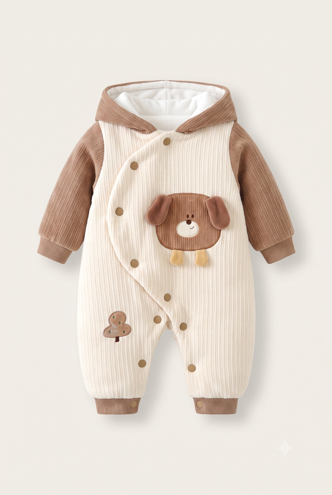 Jungle Theme Hooded Romper