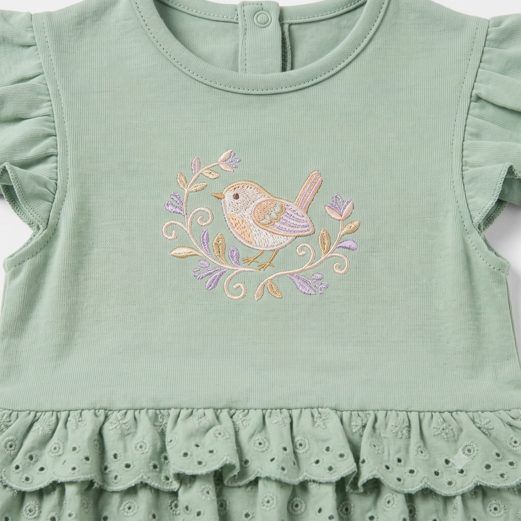 Bird Interlock Romper – Pista