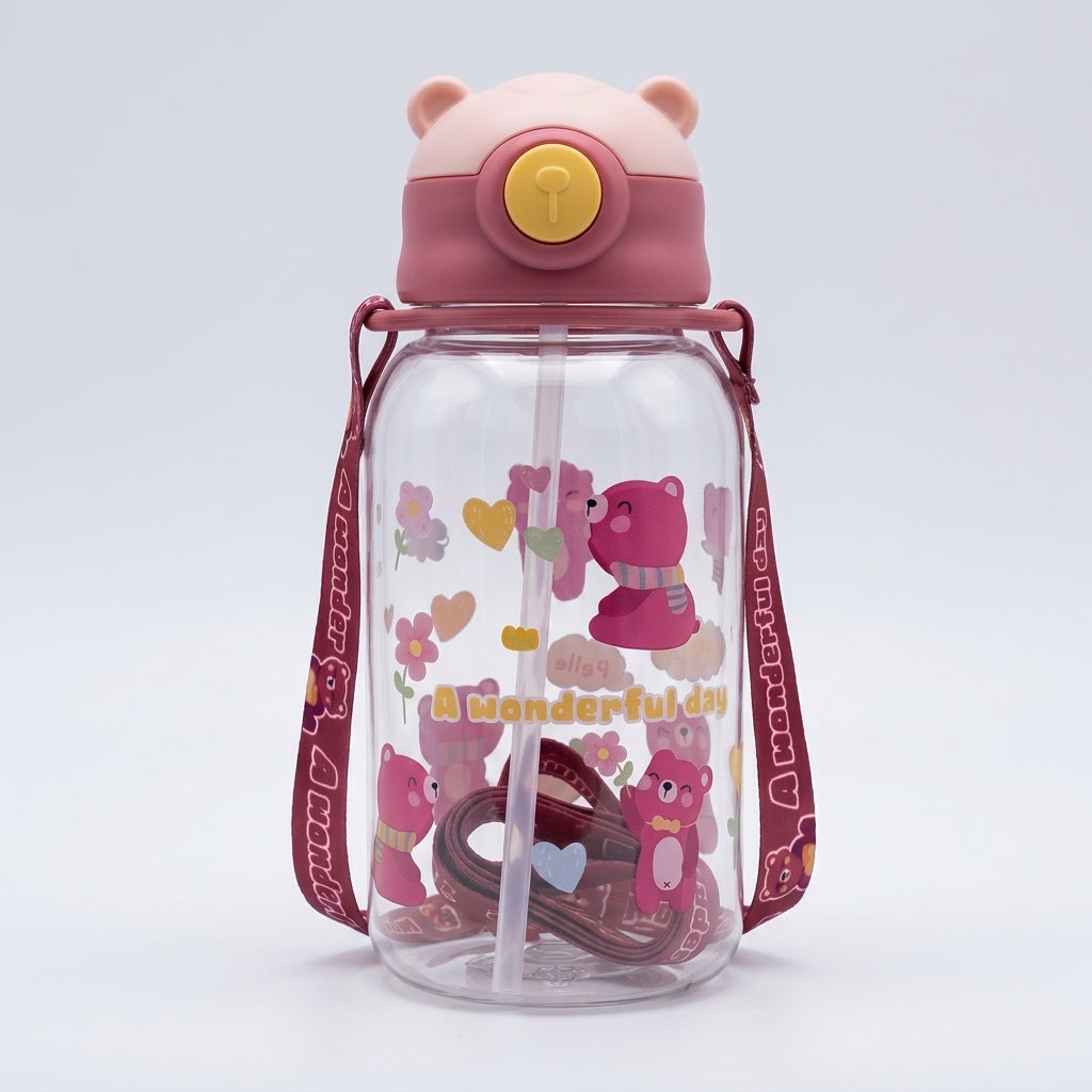 Bear Hug Straw Bottle