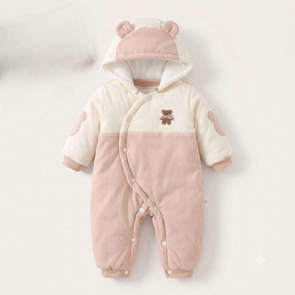 Teddy Thermal Hooded Romper