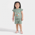 Beach Time Interlock Suit – Green