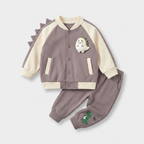 Happy Dinosaur Varsity Jacket Set
